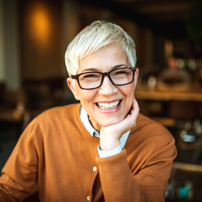Portrait of a smiling senior woman